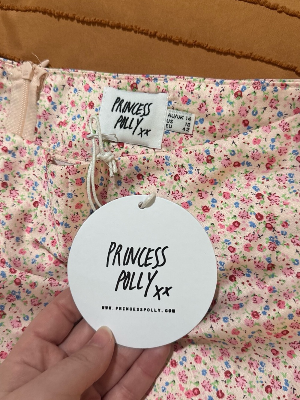 Princess Polly Pink Floral High-Rise Bermuda Shorts